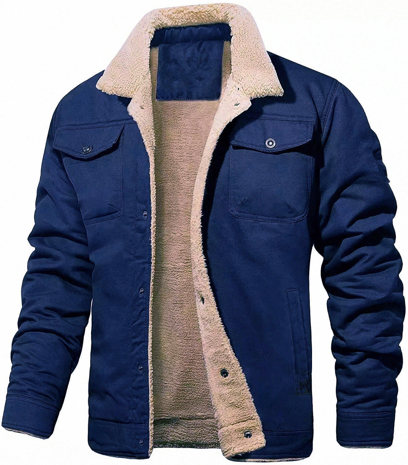 Kieran – Mid-Length Hooded Jacket with Fleece Lining