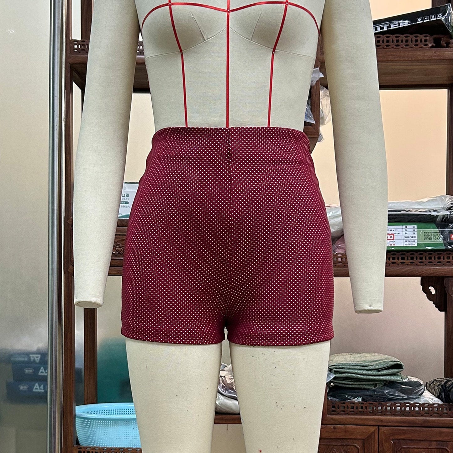Laura – Shiny High Waist Shorts