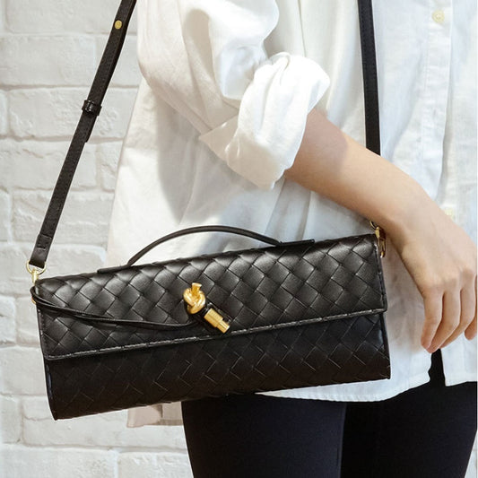 Susan – Woven Fashion Clutch Crossbody Bag