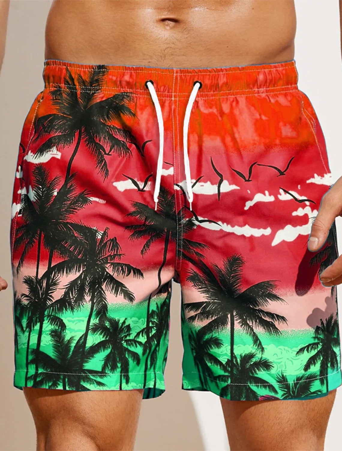 Kevin – Loose Beach Pants with 3D Printed Pattern