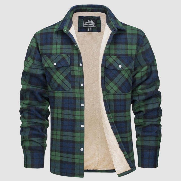 Ruby – Fleece Lined Plaid Jacket