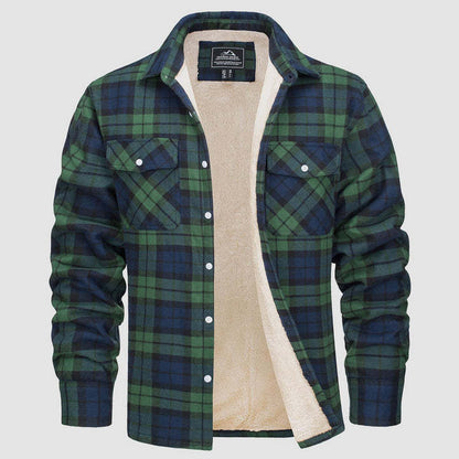 Ruby – Fleece Lined Plaid Jacket
