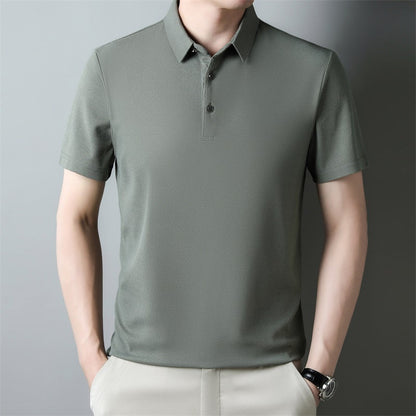 Jonathan – Summer Solid Color Waffle Short-sleeved T-shirt