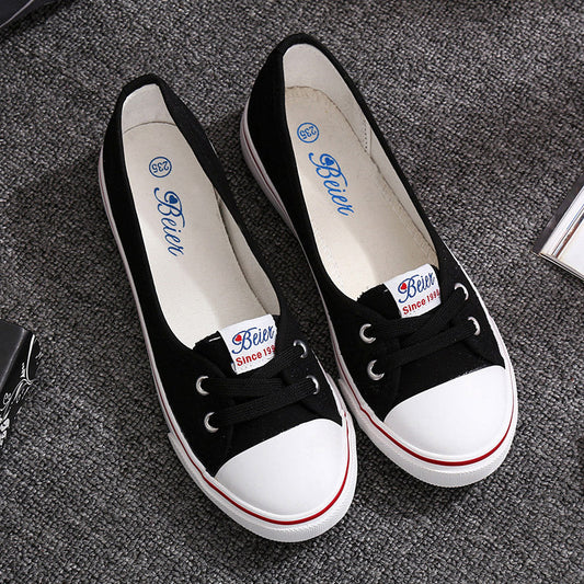 Catherine – Breathable Flat Bottom Canvas Shoes