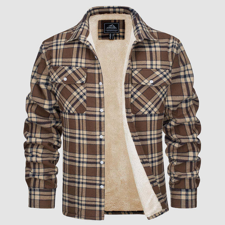 Ruby – Fleece Lined Plaid Jacket