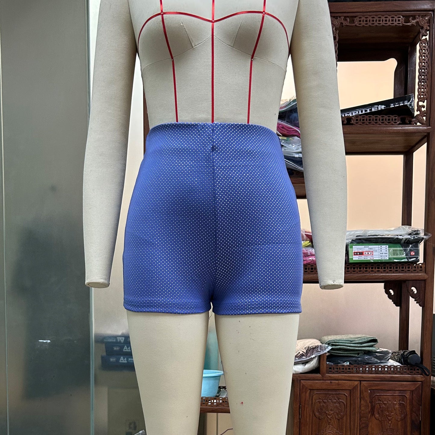 Laura – Shiny High Waist Shorts