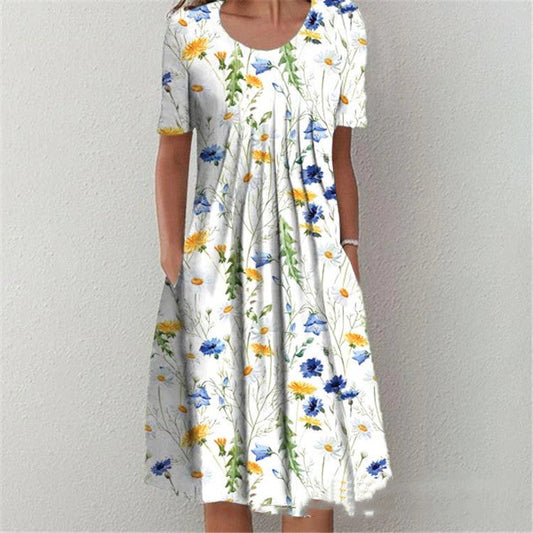 Catherine – Women's Long Skirt with Pocket Print