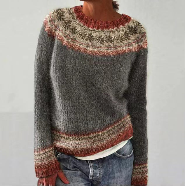 Gabrielle – Multicolor Loose Fashion Pullover Sweater