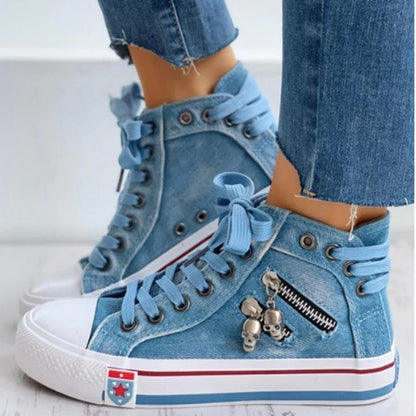 Jean – High-Top Breathable Lace-Up Sneakers