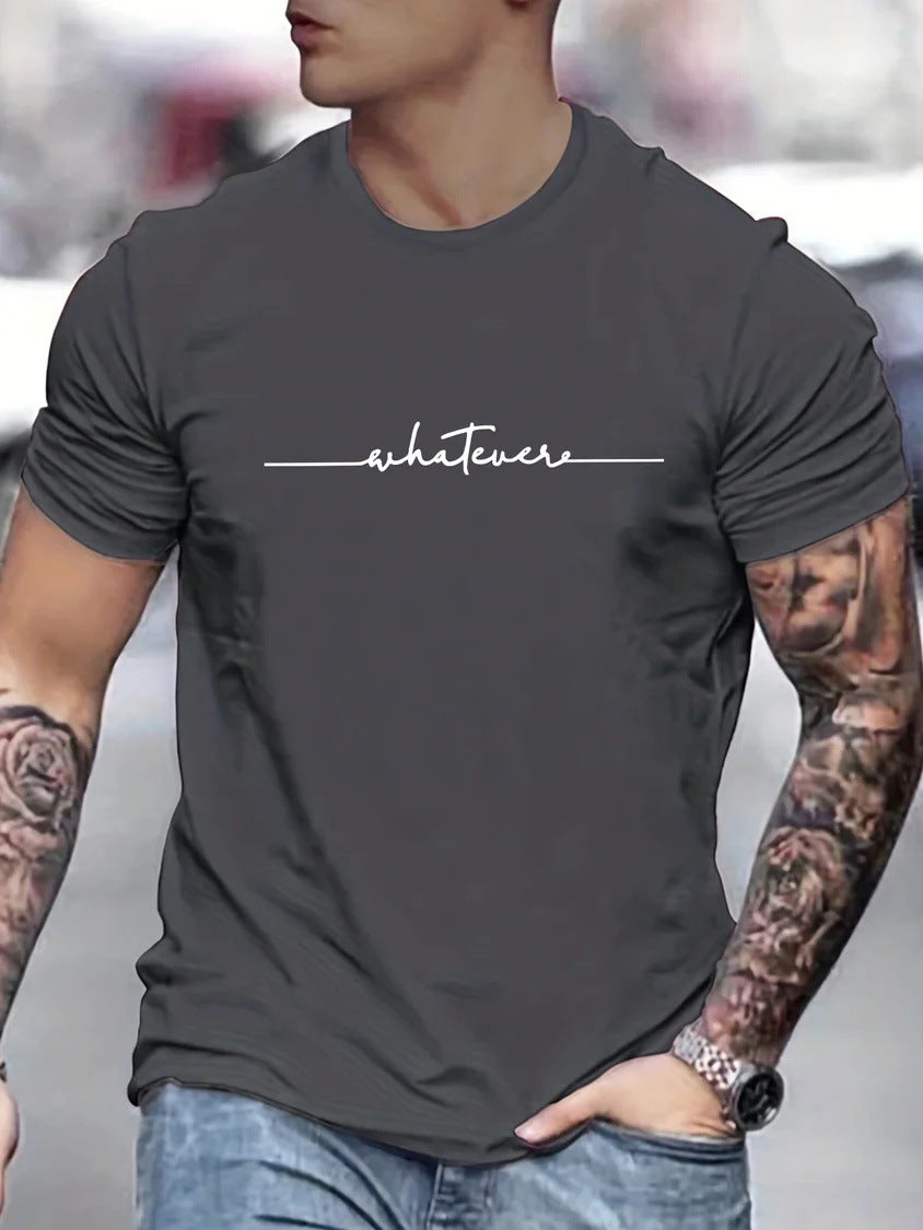 Rodney – Plus Size Funny Printed Casual Round Neck T-shirt