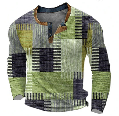 Men's Casual Patchwork Knit Pullover Sweater – Modern Autumn Winter Style