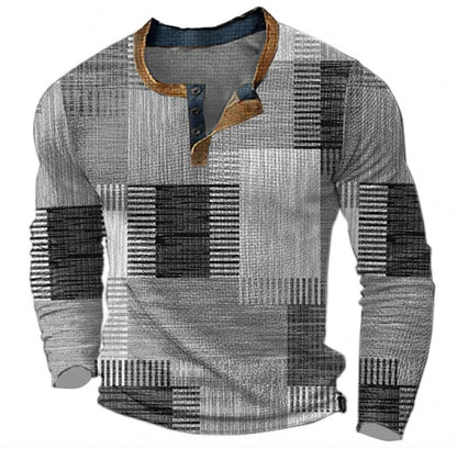 Men's Casual Patchwork Knit Pullover Sweater – Modern Autumn Winter Style