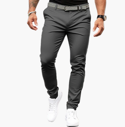 Men's Slim Fit Versatile Dress Pants for Casual and Formal Wear