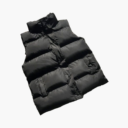 Women's Stylish Padded Outdoor Puffer Vest – Warm, Trendy, and Waterproof for Spring and Fall