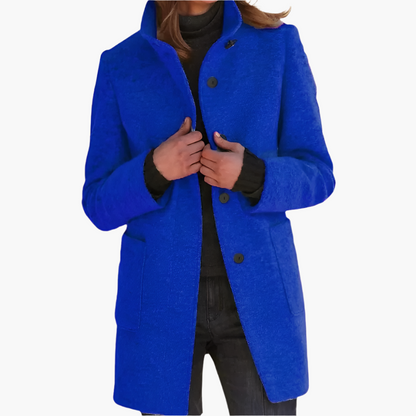 Women's Elegant Stand Collar Coat – Timeless Style Outerwear for All Seasons