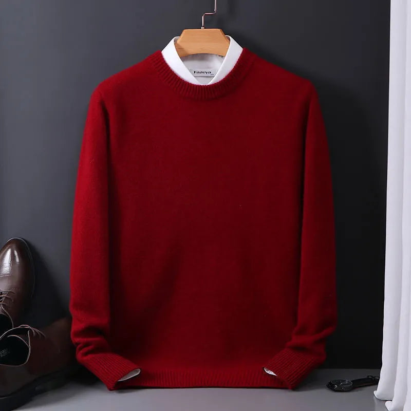 Men's Classic Pullover Sweater – Timeless Business & Casual Style