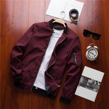 Men's Bomber Jacket Lightweight Summer Casual Stylish Outerwear