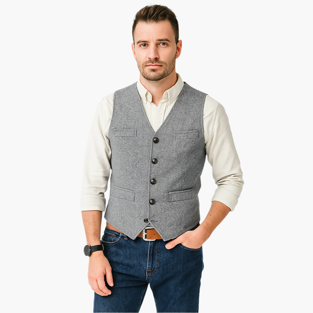 Men's Modern Slim Fit Vest for Effortless Style – Versatile Business & Casual Wear