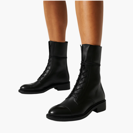 Women's Classic Combat-Inspired Lace-Up Ankle Boots for Everyday Style