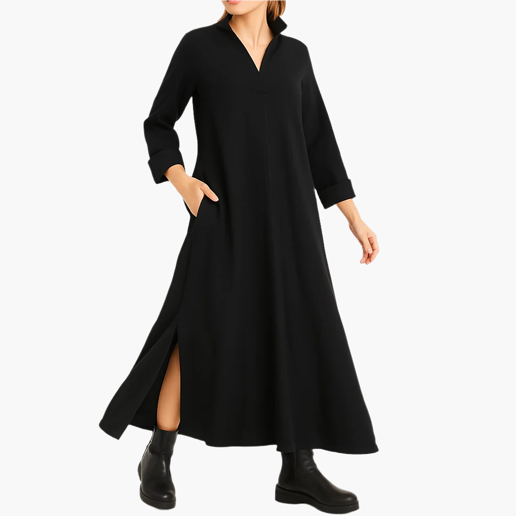 Women's Elegant Loose Maxi Shirt Dress, Versatile Everyday and Occasion Wear