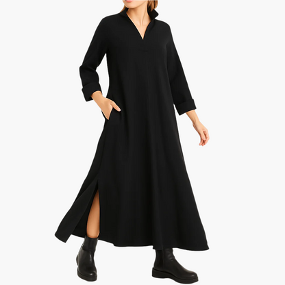 Women's Elegant Loose Maxi Shirt Dress, Versatile Everyday and Occasion Wear