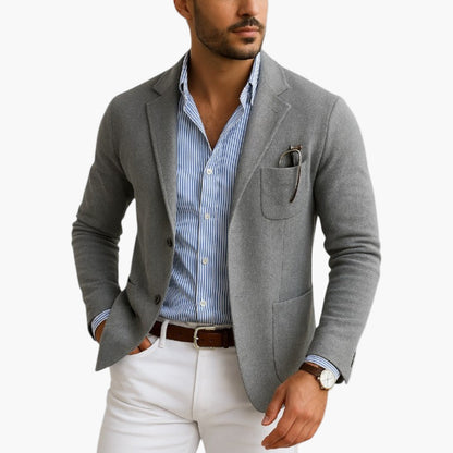 Men's Classic Business Casual Blazer – Old Money Style Tailored Jacket for Office and Smart Outings