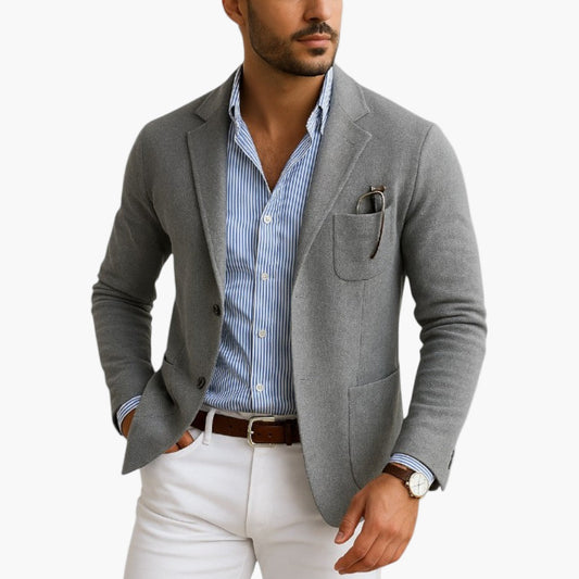 Men's Classic Business Casual Blazer – Old Money Style Tailored Jacket for Office and Smart Outings