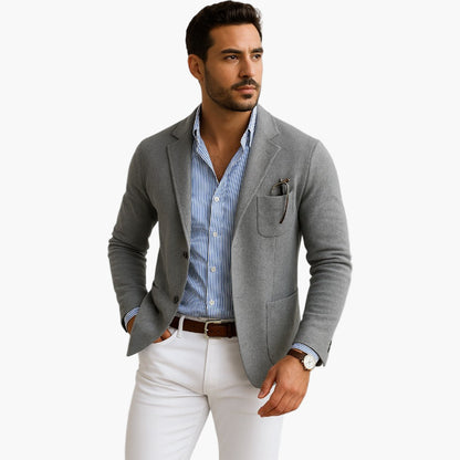 Men's Classic Business Casual Blazer – Old Money Style Tailored Jacket for Office and Smart Outings