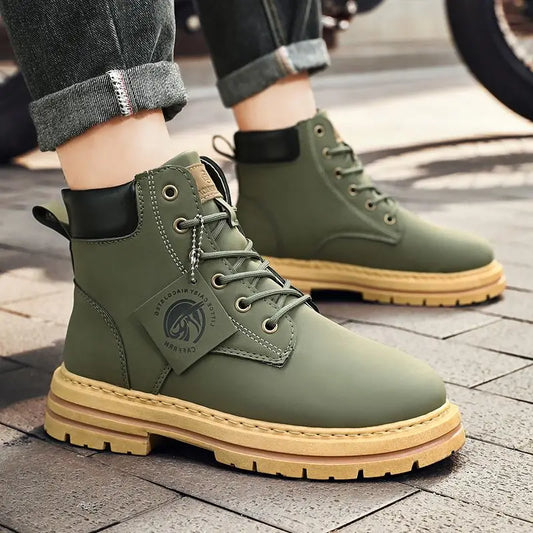 Men's Outdoor Rugged Fashion Ankle Boots for Adventure and Work