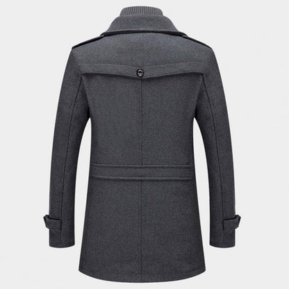 Men's Classic Formal Winter Overcoat – Elegant Two-Piece Business & Casual Jacket
