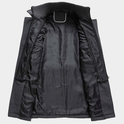 Men's Classic Formal Winter Overcoat – Elegant Two-Piece Business & Casual Jacket