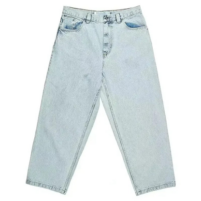 Men's Wide Leg Skate Jeans – Oversized Urban Streetwear Style