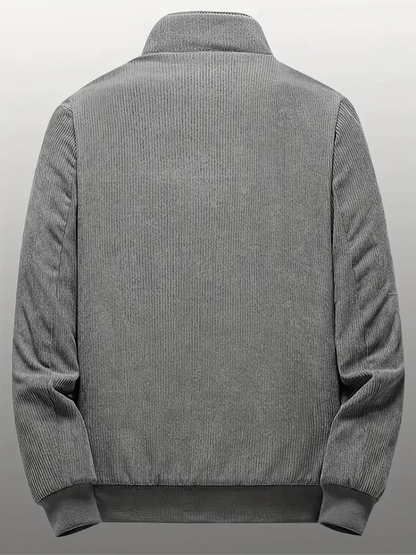 Men's Casual Winter Corduroy Jacket with Warm Fleece Lining