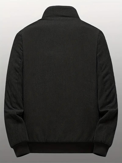 Men's Casual Winter Corduroy Jacket with Warm Fleece Lining