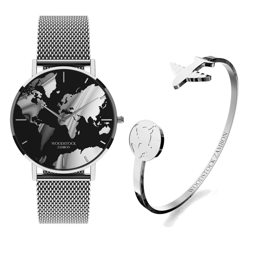 Christine – Women's Elegant Adventure Stainless Steel Watch Set