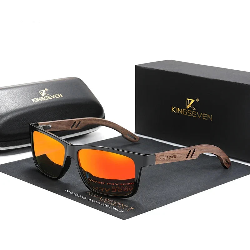 Anton – Men's Vintage Polarized Wooden Sunglasses