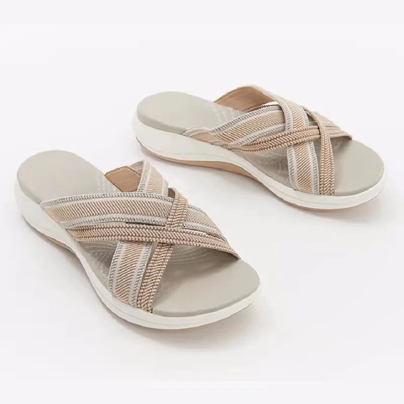 Marion – Women's Mesh Wedge Sandals for Casual Outdoor