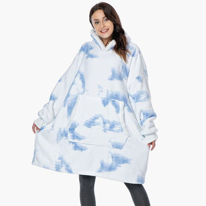 Women's Oversized Cozy Hoodie Blanket – Ultra-Soft Fleece Lounging Wearable Blanket