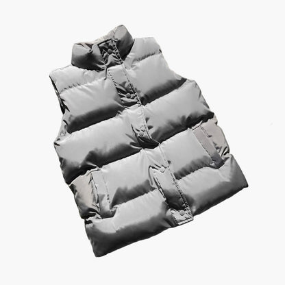 Women's Stylish Padded Outdoor Puffer Vest – Warm, Trendy, and Waterproof for Spring and Fall