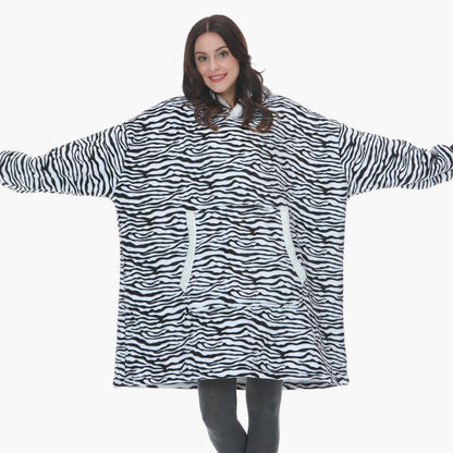 Women's Oversized Cozy Hoodie Blanket – Ultra-Soft Fleece Lounging Wearable Blanket