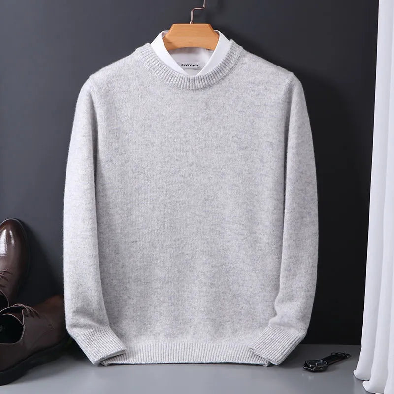Men's Classic Pullover Sweater – Timeless Business & Casual Style