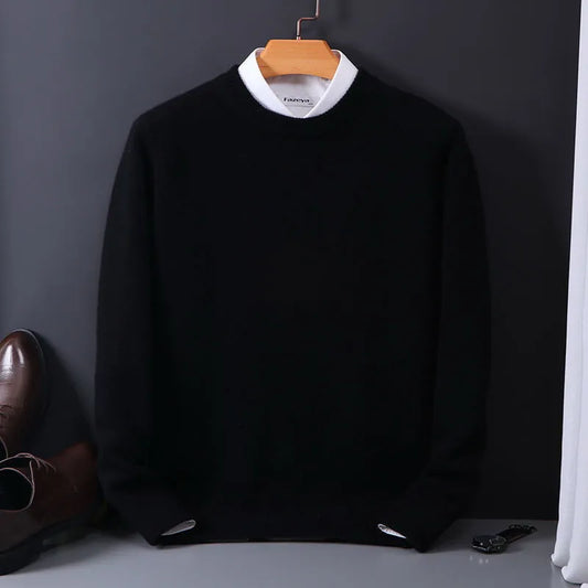 Men's Classic Pullover Sweater – Timeless Business & Casual Style