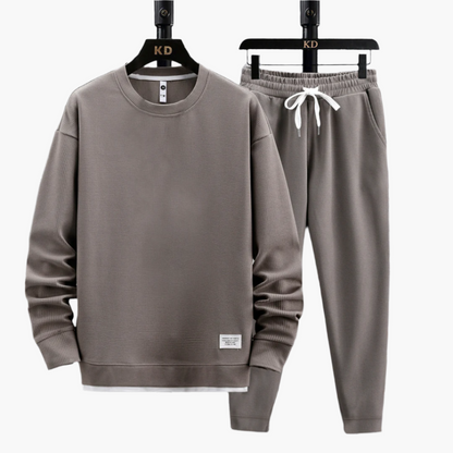 Men's Modern Relaxed Fit Jogging Set – Casual Lounge Tracksuit with Sweatshirt and Pants