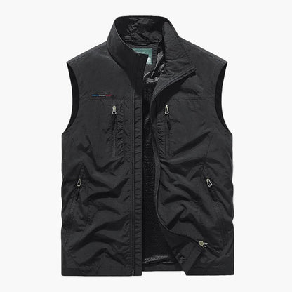Men's Outdoor Utility Cargo Vest Lightweight Sleeveless Travel Style