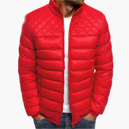 Men's Windproof Waterproof Quilted Outdoor Jacket – All-Weather Everyday Style