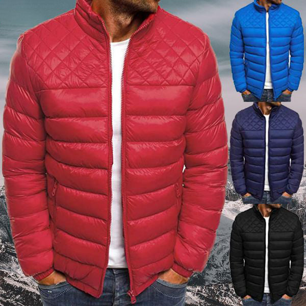 Men's Windproof Waterproof Quilted Outdoor Jacket – All-Weather Everyday Style