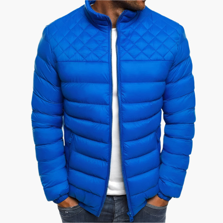 Men's Windproof Waterproof Quilted Outdoor Jacket – All-Weather Everyday Style