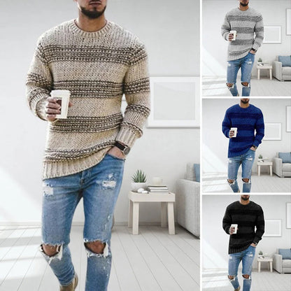 Men's Nordic Knit Sweater – Casual Winter Fashion Pullover for Warmth and Style