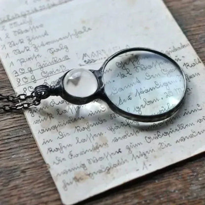 Rachael – Women's Bohemian Necklace with Magnifying Glass