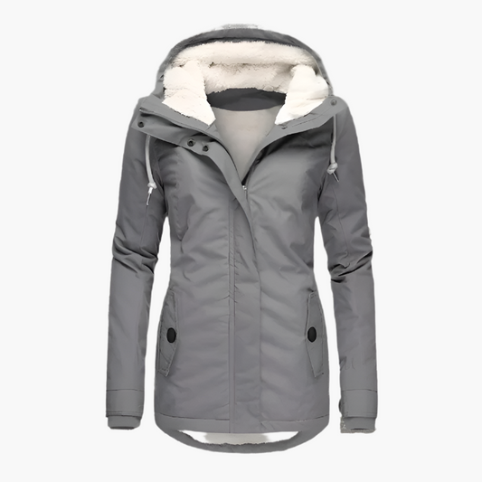 Women's Waterproof Hooded Winter Parka – Long Sleeve, Cozy Lined, All-Weather Outdoor Jacket